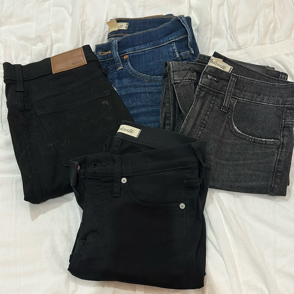 LOT Madewell jeans - 4 pairs
